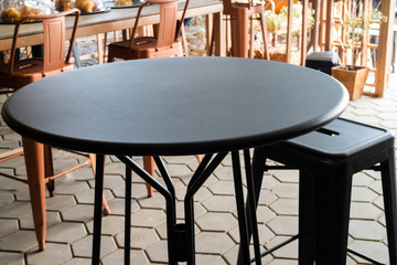 Minimal cafe decorating with simply furniture set