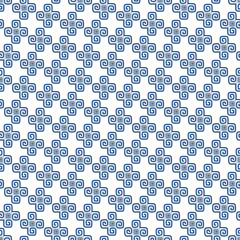 Seamless Vector Pattern with Crosses similar to National Greek Ornament