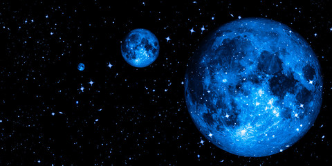 Universe filled with stars, nebula and galaxy. Galaxy background