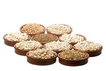 Different varieties of legumes