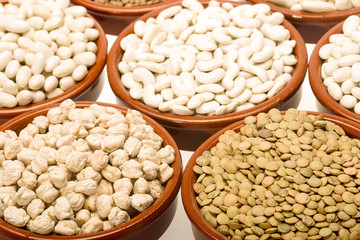 Different varieties of legumes