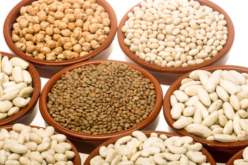 Different varieties of legumes