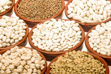 Different varieties of legumes