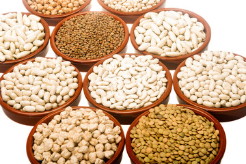 Fototapeta premium Different varieties of legumes