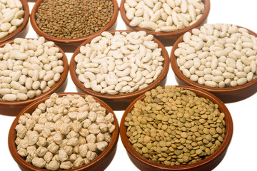 Different varieties of legumes