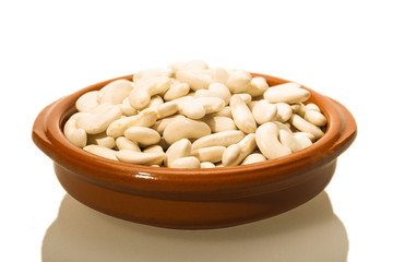 White beans of the Mongeta variety of the Ganxet