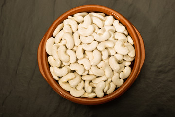 White beans of the Mongeta variety of the Ganxet