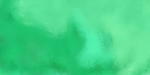 Fototapeta na wymiar medium aqua marine, medium sea green and light green color abstract painted background