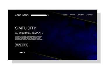 modern Landing page template,colorful,for business website design.