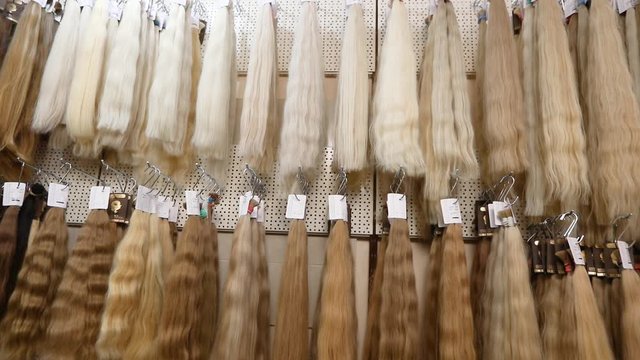 Hair extension salon, showroom in a hair extension company