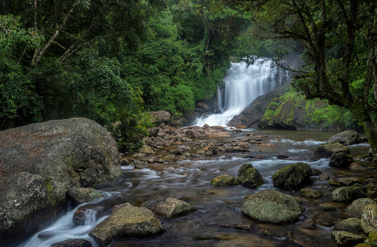 Lakkom Water Falls or Lakkam Waterfalls, Idukki district of Kerala, Munnar, India