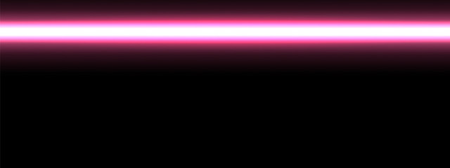 Cyberpunk web banner with a light from a glowing neon stick.