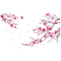Spring branch blossoms - Vector