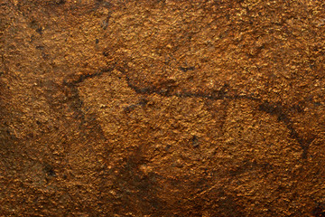 Fake gold yellow texture abstract wall background and gradients shadow shiny