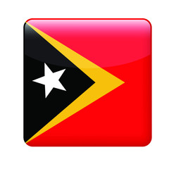 square East Timor flag. Simple vector. National flag of East Timor