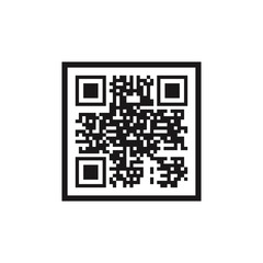 Qr code icon. Vector sign