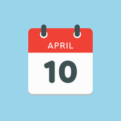 Calendar day 10 April, days of the year