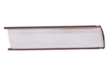 book side view. isolated on a white background. template for designer