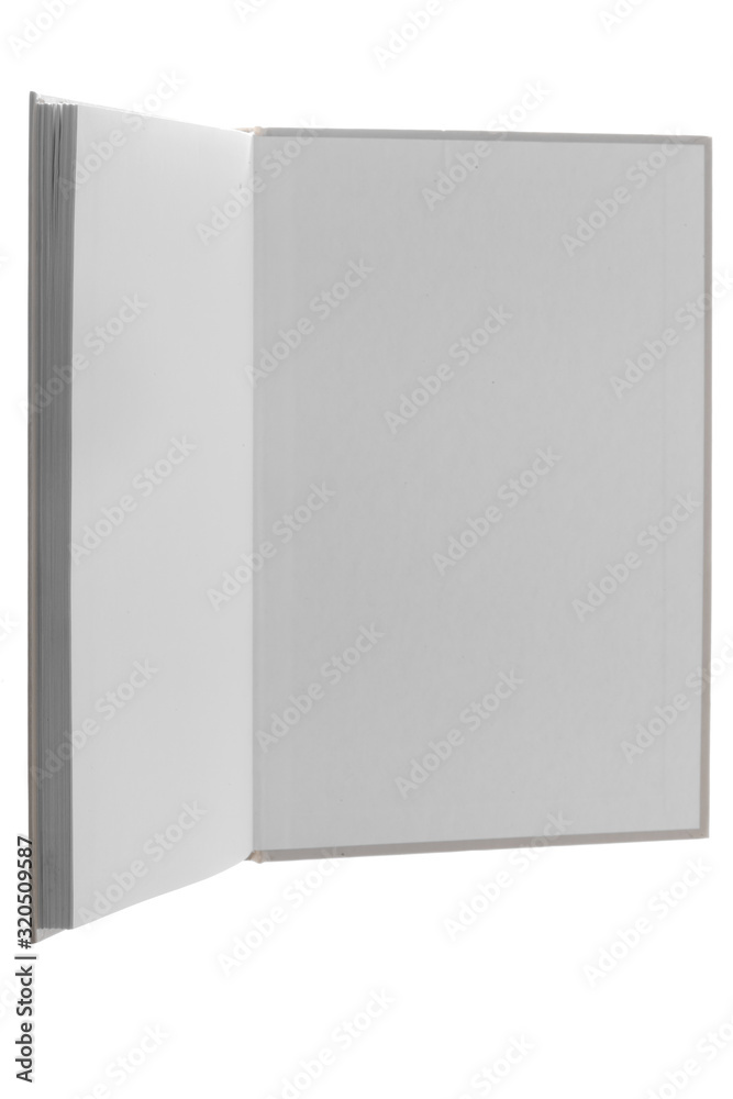 Poster open book . isolated on a white. template for designer
