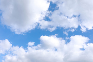 Clouds and blue sky for natural background.