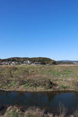 canal beside the road at Japan