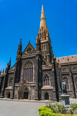 Fototapeta na wymiar Saint Patrick catholic cathedral in Gothic style