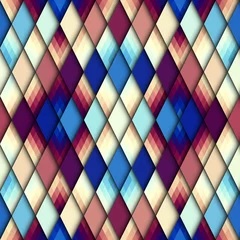 Wall murals Rhombuses Seamless pattern of rhombuses. Vector image.
