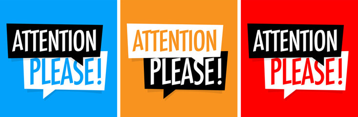 Attention please !