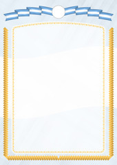 Border made with Argentina national flag.