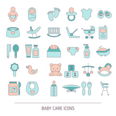 Set of Baby care icons