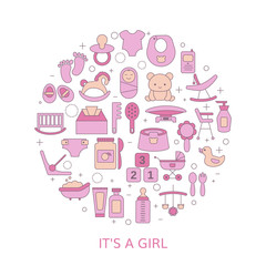 Baby shower invitation card