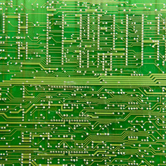 Background printed circuit board is a plate made of dielectric. On the green surface of which the electrically conductive paths of the electronic circuit are formed.