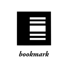bookmark icon vector - illustration