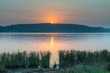 Soft and Gentle Sunrise over the Bay