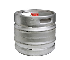 Beer keg isolated on a white background