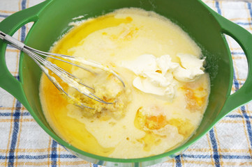 ベイクドチーズケーキ作り