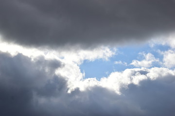 clouds against a blue sky