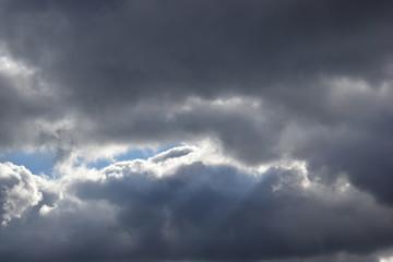 clouds against a blue sky