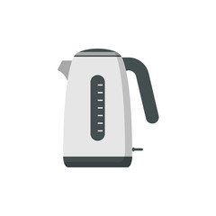 Electric kettle icon flat style