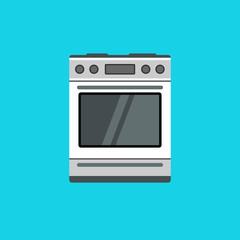 Obraz premium Stove icon flat style simple design