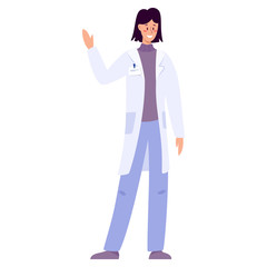 Doctor or pharmacist in uniform. Professional medicine worker