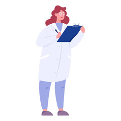 Doctor or pharmacist in uniform. Professional medicine worker