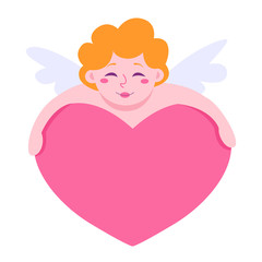 Cute little cupid for valentine day