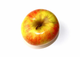 Fresh apple on a white background. Apple variety - Champion.