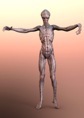 3D Rendering Fantasy Alien