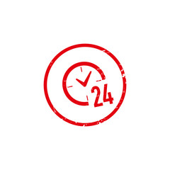 Clock vector icon. Time vector illustration.