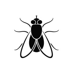 Fly logo. Isolated fly on white background