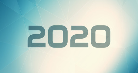 Gradient illustration template, invitation 2020 backdrop concept background