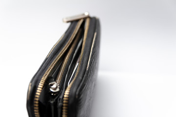 zipper of a purse or wallet
