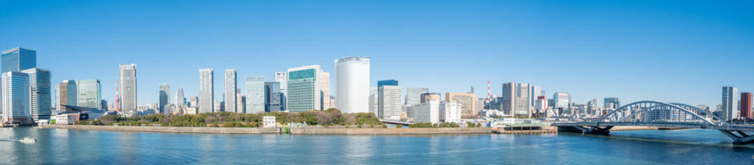 Fototapeta na wymiar Tokyo water front city